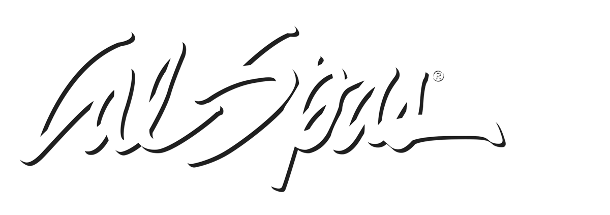 Calspas White logo hot tubs spas for sale Vallejo